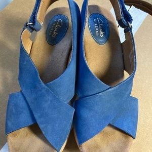 Clarks women’s wedge sandals